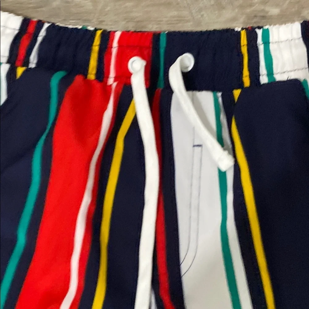 Fresh Red and Blue Board Shorts for Swim